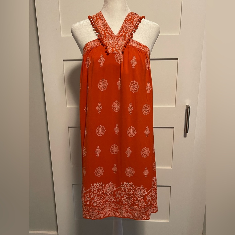 LOFT Orange Dress Size Small